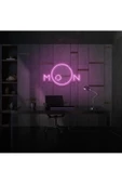 Twins Led Aydınlatma MOON Yazılı Neon Tabela thumbnail 6