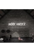 Twins Led Aydınlatma WORK HARDER Yazılı Neon Tabela - 1