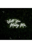 Twins Led Aydınlatma Will You Marry Me Yazılı Neon Tabela thumbnail 2