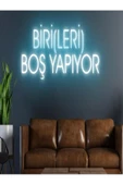 Twins Led Aydınlatma BİRİ(LERİ) BOŞ YAPIYOR Yazılı Neon Tabela - 1