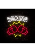 Twins Led Aydınlatma BOXING Yazılı ve Şekilli Neon Tabela thumbnail 2