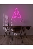 Twins Led Aydınlatma Yoga Yapan İnsan Figürlü Neon Tabela - 1