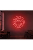 Twins Led Aydınlatma CAPPUCCINO ESPRESSO Yazılı Ve Şekilli Neon Tabela - 1