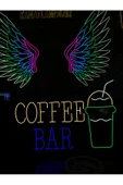 Twins Led Aydınlatma COFFEE BAR Yazılı ve Şekilli Neon Tabela thumbnail 2