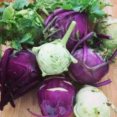 Mor Alabaş Kohlrabi Tohumu (20 Tohum) thumbnail 3