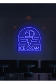 Twins Led Aydınlatma ICE CREAM Yazılı ve Şekilli Neon Tabela - 1