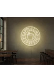 Twins Led Aydınlatma CAPPUCCINO ESPRESSO Yazılı Ve Şekilli Neon Tabela - 1
