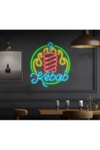 Twins Led Aydınlatma Kebab Yazılı ve Şekilli Neon Tabela - 1