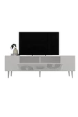 DemonteHome DEKOL2DH TV SEHPASI BEYAZ GÜMÜŞ - 5