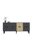 DemonteHome CHERRYDH 180 CM KONSOL(KX180) ANTRASİT SAFİRMEŞE - 3