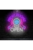 Twins Led Aydınlatma PSYCHIC READINGS OPEN Yazılı ve Şekilli Neon Tabela thumbnail 2