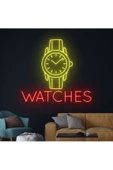 Twins Led Aydınlatma WATCHES Yazılı ve Şekilli Neon Tabela - 1