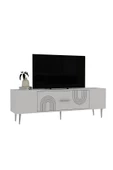 DemonteHome DEKOL2DH TV SEHPASI BEYAZ GÜMÜŞ - 4
