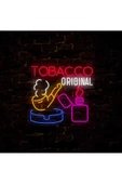 Twins Led Aydınlatma TOBACCO ORIGINAL Yazılı ve Şekilli Neon Tabela thumbnail 2