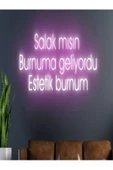 Twins Led Aydınlatma Salak mısın Burnuma Geliyordu Estetik Burnum Yazılı Neon Tabela - 1