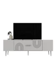 DemonteHome DEKOL2DH TV SEHPASI BEYAZ GÜMÜŞ - 3