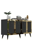DemonteHome BAREDH LAZER DESENLİ KONSOL ANTRASİT ALTIN - 6