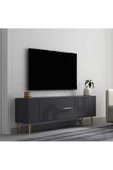 DemonteHome RETROL2DH TV SEHPASI ANTRASİT ALTIN - 2