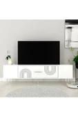 DemonteHome DEKOL2DH TV SEHPASI BEYAZ GÜMÜŞ - 1