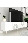 DemonteHome DEKOL2DH TV SEHPASI BEYAZ GÜMÜŞ - 2