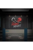 Twins Led Aydınlatma FIGHT NIGHT Yazılı ve Şekilli Neon Tabela thumbnail 1