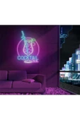 Twins Led Aydınlatma COCKTAIL bar Yazılı ve Şekilli Neon Tabela thumbnail 1