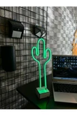 Twins Led Aydınlatma KAKTÜS Neon Led Işıklı Masa Lambası thumbnail 2