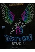 Twins Led Aydınlatma TATTOO STUDIO Yazılı Neon Tabela thumbnail 2