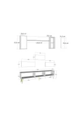 DemonteHome HİRADH 180 CM TV ÜNİTESİ TAKIMI SAFİRMEŞE ANTRASİT - 8