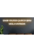 Twins Led Aydınlatma Seni Bir Yerlerden Çıkarıyor Gibiyim Mesela Hayatımdan Yazılı Neon Tabela thumbnail 1