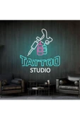 Twins Led Aydınlatma TATTOO STUDIO Yazılı Neon Tabela thumbnail 1