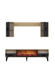 DemonteHome FLYDH 180 CM ŞÖMİNELİ (B) TV ÜNİTESİ TAKIMI SAFİRMEŞE ANTRASİT - 6
