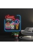 Twins Led Aydınlatma Sweets Shop Yazılı ve Şekilli Neon Tabela thumbnail 2