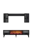 DemonteHome FLYDH 180 CM ŞÖMİNELİ (B) TV ÜNİTESİ TAKIMI ANTRASİT - 6