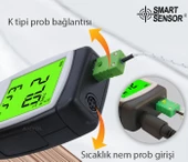 Smart Sensor AS847 Problu Sıcaklık ve Nem Ölçer - 4