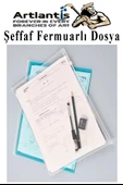A5 Şeffaf Fermuarlı Dosya 5 Renk 1 Paket PvC Fermuarlı Evrak Dosyası 18x25cm Çıtçıtlı Belge Evrak Dosyası Ofis Büro Okul - 5
