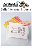 A5 Şeffaf Fermuarlı Dosya 5 Renk 1 Paket PvC Fermuarlı Evrak Dosyası 18x25cm Çıtçıtlı Belge Evrak Dosyası Ofis Büro Okul - 4