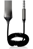 Aux Bluetooth 5.0 Araç Kiti Wireless Dönüştürücü Stereo Aux Çevirici Mikrofonlu Handsfree - 1