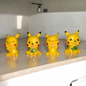 4 ADET PİKACHU POKEMON BİBLO DEKORATİF BİBLO NOEL SÜSLERİ YILBAŞI HEDİYELERİ  VİTRİN DEKOR - 1