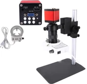 Alfalink Endüstriyel Mikroskop Kamera HDMI Usb 130XC Montaj Lensi Led Işık 13MP Hd 60F/S Tamir Mikroskop Seti - 2