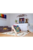 Montessori Ahşap Kitaplık | Pikler Çocuk Kitaplığı | Montessori Bebek Odası Kitaplığı - 5