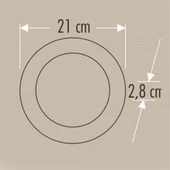 Cata 30W Sıva Üstü LED Panel Siyah 6400K Yuvarlak CT-5238B - 3