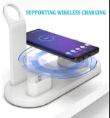 Çok Fonksiyonlu (6in1) Şarj Standı Akıllı Saat Telefon Bluetooth Kulaklık Şarj - 2