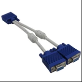 Vga Y Kablo Çoklayıcı Switch Splitter Kablosu Çoklu Monitör Tv thumbnail 3