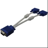 Vga Y Kablo Çoklayıcı Switch Splitter Kablosu Çoklu Monitör Tv thumbnail 6