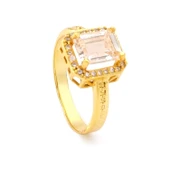 Çelik Baget Yüzük Altın Kaplama YZK-455 thumbnail 1