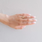 Çelik Baget Yüzük Altın Kaplama YZK-455 thumbnail 2