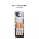 Caretta C8 8cm 5.5g 5 Adet Silikon + 3 Adet Jighead Silikon Balık Seti - 2