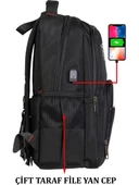 Laptop Sırt Çantası 15.6 İnç Tablet USB Bölmeli 8683255013616 - 3