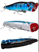 Eagenset Popper Yapay Yem 9 cm, 12 gram Maket Balık, Suni Yem, 1 Adet Model:4 - 4